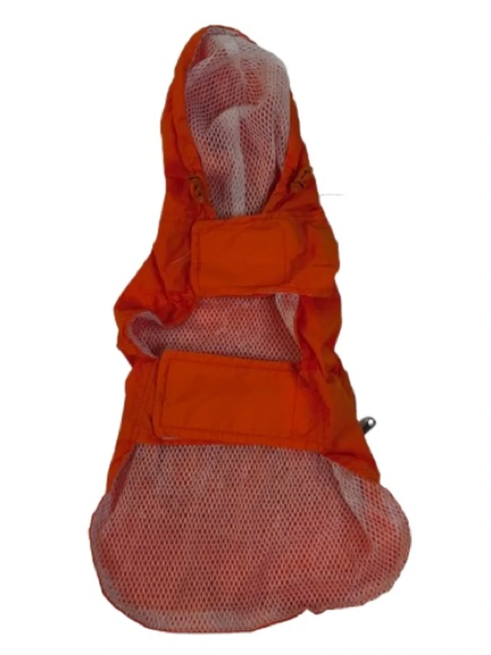 Casual Canine Orange Mesh-Lined Pet Raincoat